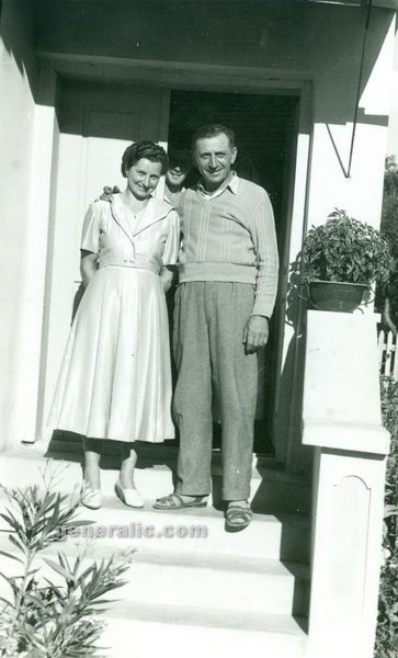 19570500 Ivan Generalic with Anka, 1957