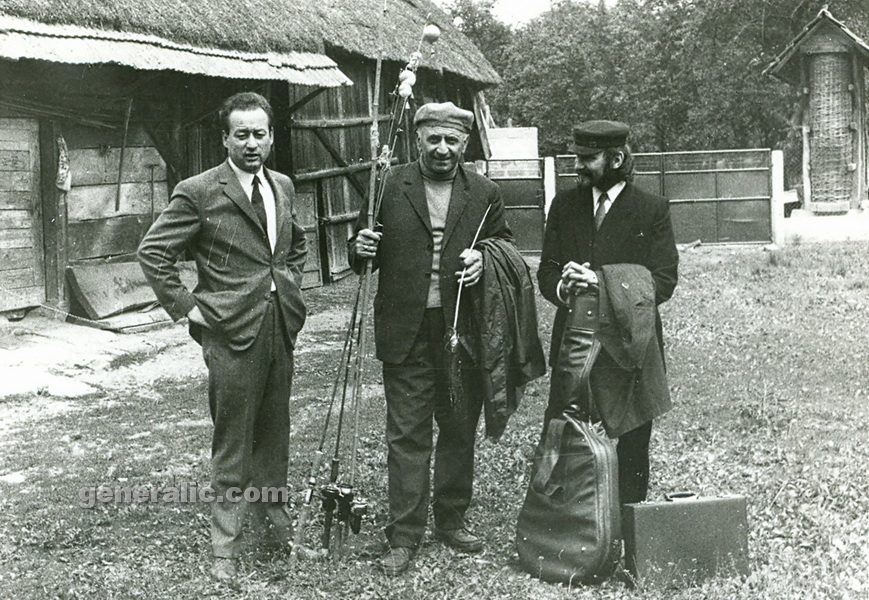 19700500 Ivan Generalic, Ivica Percl and Ivan Horvat Hlebinski, Hlebine 1970