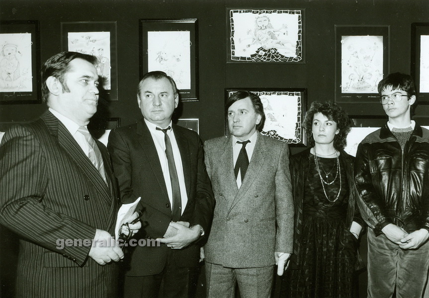 19841200 Josip Generalic with Vladimir Malekovic, exhibition Black phase, Zagreb 1984 (2)