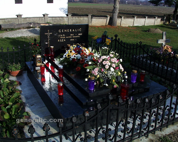 19921205 Ivan Generalic grave, Sigetec 1992
