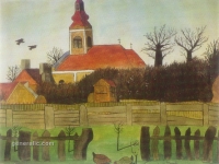 Ivan Generalic, 1931, Crkva u Hlebinama (Church in Hlebine), akvarel (watercolour)