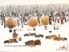 Ivan Generalic, 1933, Swineherd, watercolour, 43x59 cm