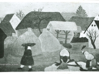Ivan Generalic, 1934, Pranje odjece (Washing clothes), oil on canvas