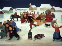 Ivan Generalić, 1936, Đelekovečka buna (Djelekovec rebellion), ulje na platnu (oil on canvas)