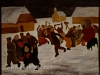 Ivan Generalic, 1936, Djelekovec rebellion, oil on cardboard, 52x64 cm