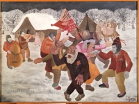 Ivan Generalic, 1936, Romsko vjencanje (Gypsy wedding), ulje na platnu (oil on canvas), 39x54 cm