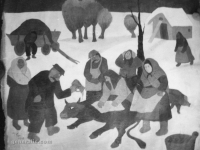 Ivan Generalic, 1938, Bolesna krava (Sick cow), ulje na platnu (oil on canvas)
