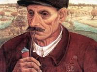 Ivan Generalic, 1948, Starac (Old man), ulje na lesonitu (oil on plywood), 55x39 cm