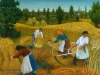 Ivan Generalic, 1953, Harvesters, oil on glass, 42x52 cm