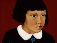 Ivan Generalic, 1953, Portret (A portrait), ulje na staklu (oil on glass)