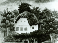 Josip Generalić, 1954, Mala kuća (Small house), ulje na platnu (oil on canvas)