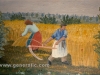 Josip Generalic, 1955, Mowing the hay, oil on canvas