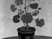 Josip Generalić, 1959, Cvijeće u posudi (Flowers), ulje na drvetu (oil on wood)