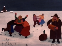 Ivan Generalic, 1960, Zimsko veselje (Winter joy), ulje na platnu (oil on canvas)