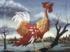 Ivan Generalic, 1966, The rooster, oil on glass, 85x95 cm