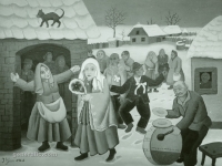Ivan Generalic, 1967, Mladenka (A bride), ulje na platnu (oil on canvas), 120x180 cm