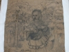 Ivan Generalic, 1968, Girl carrying a bird, drawing, 80x65 cm