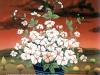 Ivan Generalic, 1969, White flowers, oil on glass