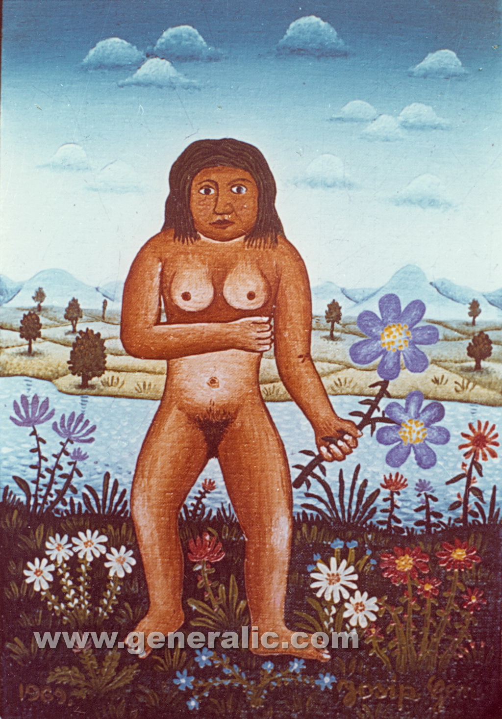 Josip Generalic, 1969, Nudist, oil on canvas