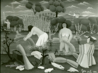 Josip Generalic, 1962, Pranje odjece (Washing the linen), ulje na platnu (oil on canvas)