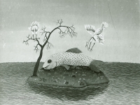 Josip Generalic, 1965, Veliki ulov (A big catch), ulje na platnu (oil on canvas)