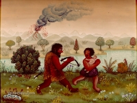 Josip Generalic, 1966, Neandertalci (Neanderthals), ulje na platnu (oil on canvas)