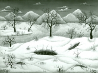 Josip Generalic, 1966, Zima (Winter), ulje na platnu (oil on canvas)