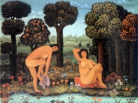 Josip Generalic, 1967, Poslije kupanja (After bath), ulje na platnu (oil on canvas)