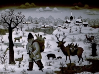 Josip Generalić, 1968, Božićni pokloni (Christmas presents)