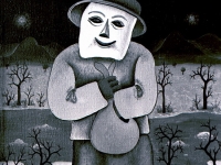 Josip Generalić, 1968, Maškara (Masquerade), ulje na platnu (oil on canvas)