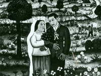 Josip Generalic, 1968, Mladenci Mirjana i Josip (Newlyweds Mirjana and Josip), ulje na platnu (oil on canvas)