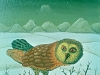 Josip Generalic, 1968, Owl, oil on wood