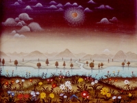Josip Generalić, 1968, Pejzaž (Landscape), ulje na platnu (oil on canvas)