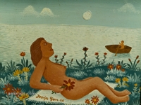 Josip Generalic, 1968, Suncanje (Sunbathing), ulje na platnu (oil on canvas)