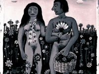 Josip Generalic, 1969, Adam i Eva (Adam and Eve), ulje na platnu (oil on canvas)