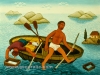 Josip Generalic, 1969, Free dive fishing, oil on canvas