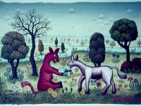 Josip Generalic, 1969, Konji se igraju (Horses playing), ulje na platnu (oil on canvas)