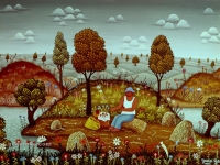 Josip Generalic, 1969, Odmor (Resting), ulje na platnu (oil on canvas)