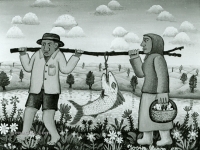Josip Generalic, 1969, Povratak iz ribolova (Return from fishing), ulje na platnu (oil on canvas)