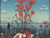 Josip Generalic, 1969, Sunbathing under flower, oil on canvas