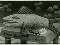 Josip Generalic, 1969, Velika riba (A big fish), ulje na platnu (oil on canvas)