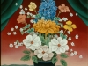 Ivan Generalic, 1970, Flowers on a table, oil on glass