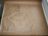 Ivan Generalic, 1975, Gipsy woman, drawing, 125x120 cm