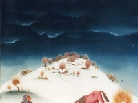 Ivan Generalic, 1975, Rozni konj (Rose horse), ulje na staklu (oil on glass)