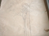 Ivan Generalic, 1975, Two trees, drawing, 130x114 cm