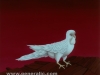 Ivan Generalic, 1975, White dove, oil on glass