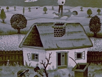 Josip Generalic, 1970, Bijela roda (White stork), ulje na platnu (oil on canvas)