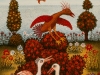 Josip Generalic, 1970, Birds on island, oil on canvas