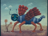 Josip Generalic, 1970, Cudan kukac (Strange bug), ulje na platnu (oil on canvas)