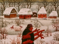 Josip Generalic, 1970, Drva za zimu (Wood for winter), ulje na platnu (oil on canvas)